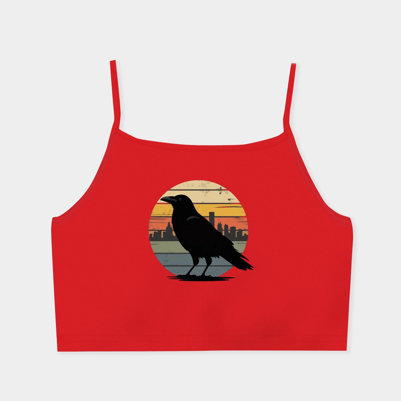 Crow Retro City River Scene