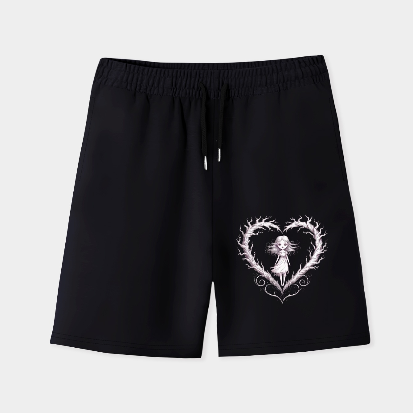 Corpse Bride Emily Forest Walk Men's Quick-Dry Athletic Shorts