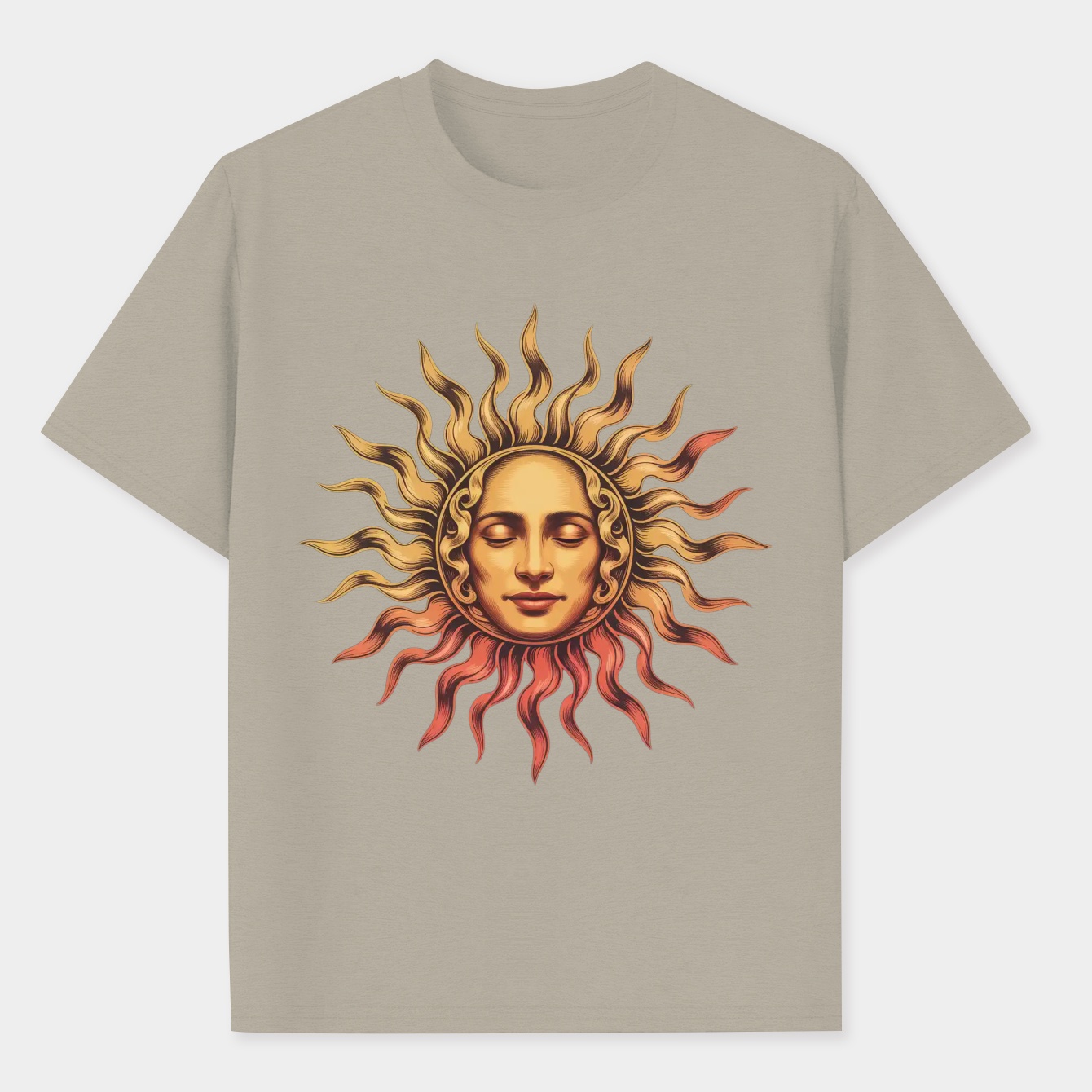 Sublime Radiant Sun Face Men's Performance Athletic T-Shirt