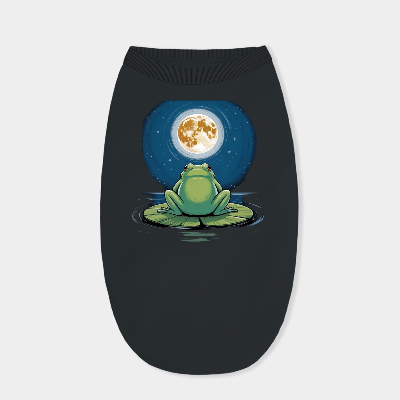 Frog Butt Under the Moon Dog Shirt