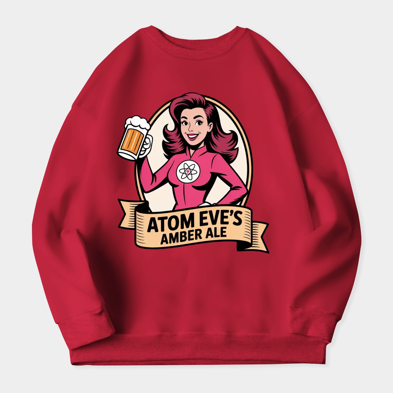 Atom Eve's Amber Ale Women's Crewneck Sweatshirt