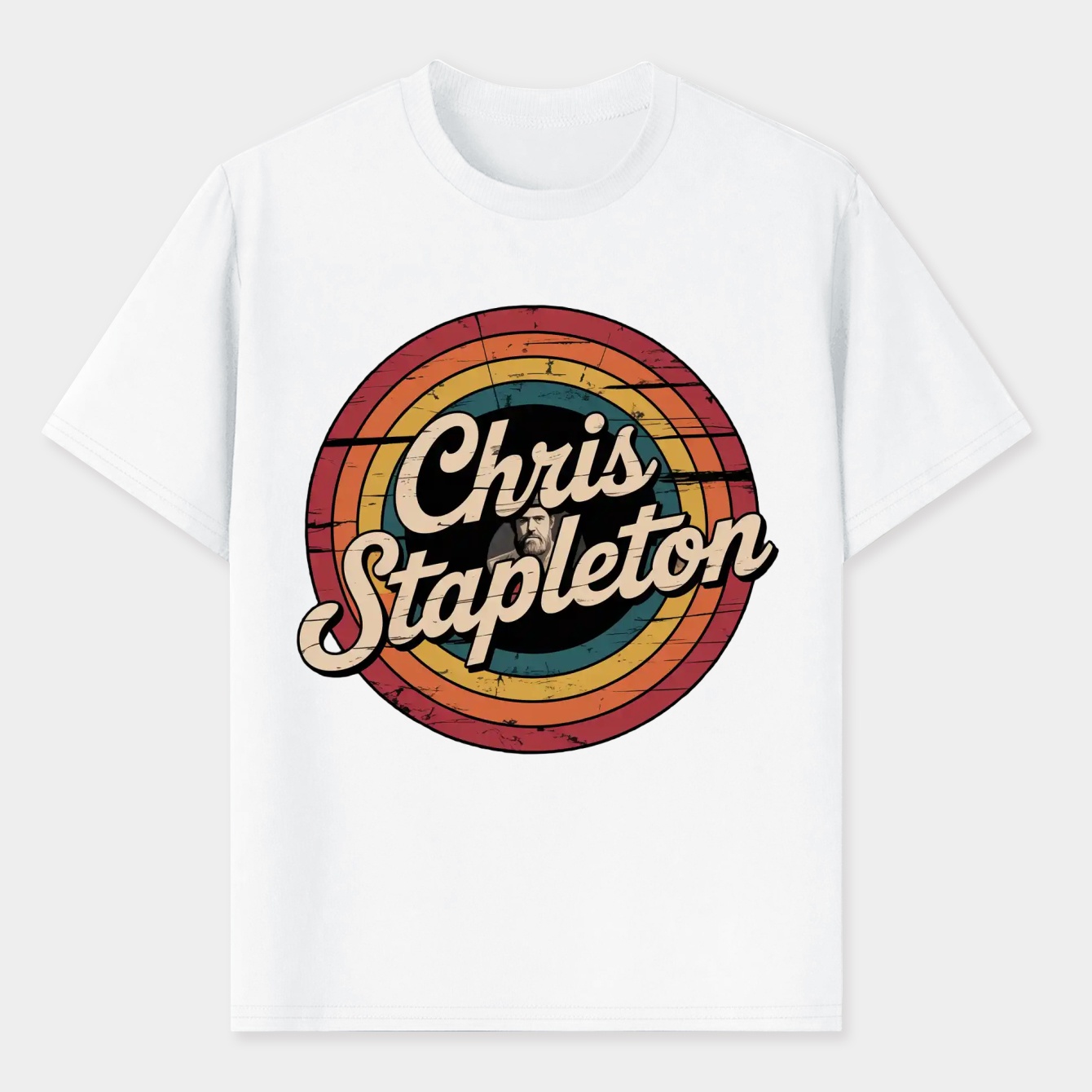 Chris Stapleton Retro Circle Design Men's T-Shirt