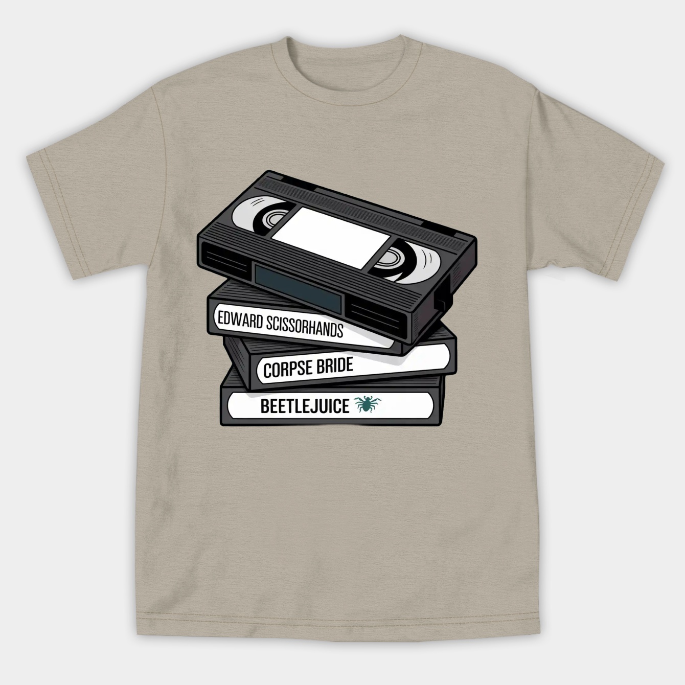 Tim Burton VHS Stack Women's Athletic Performance T-Shirt