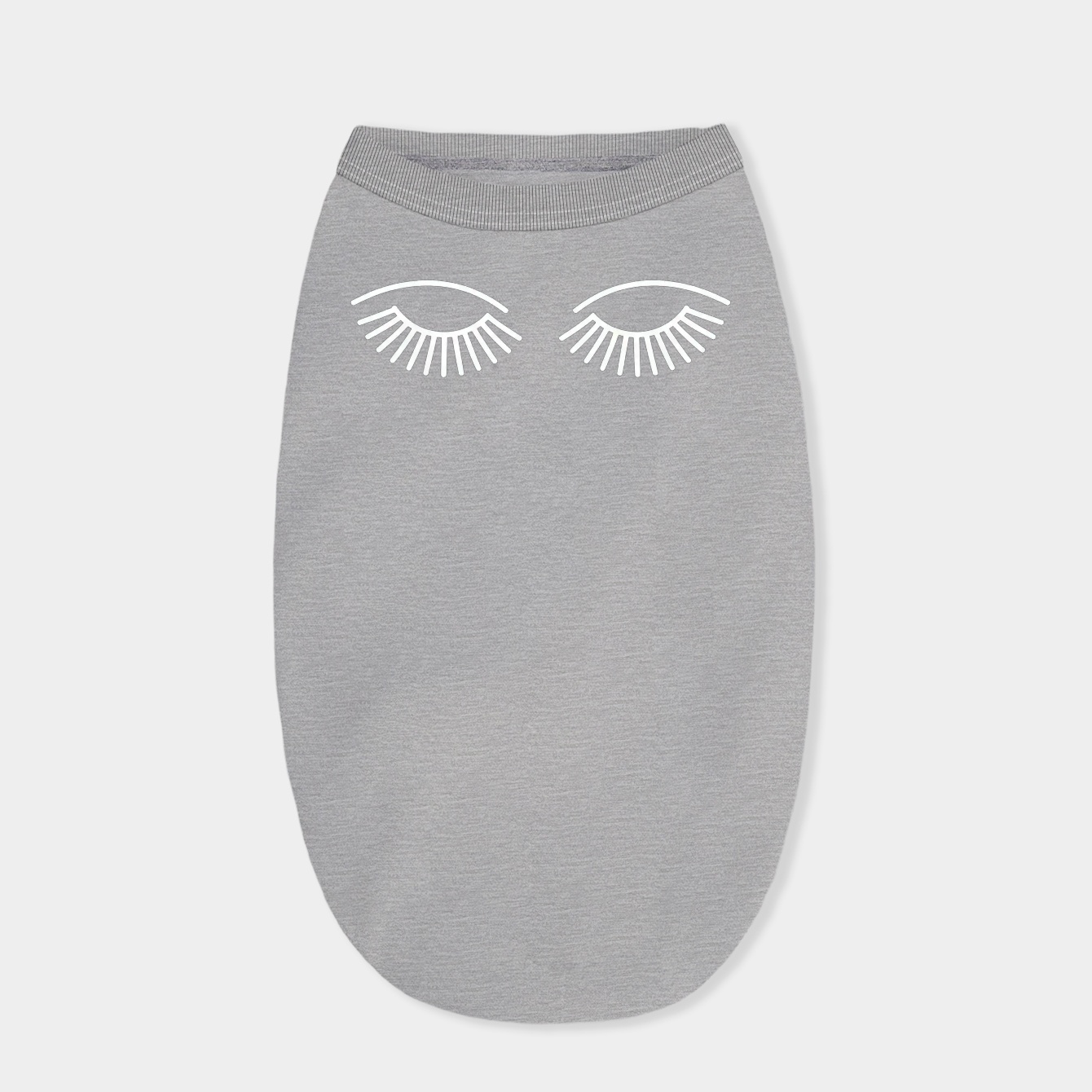 Eye lashes looking down