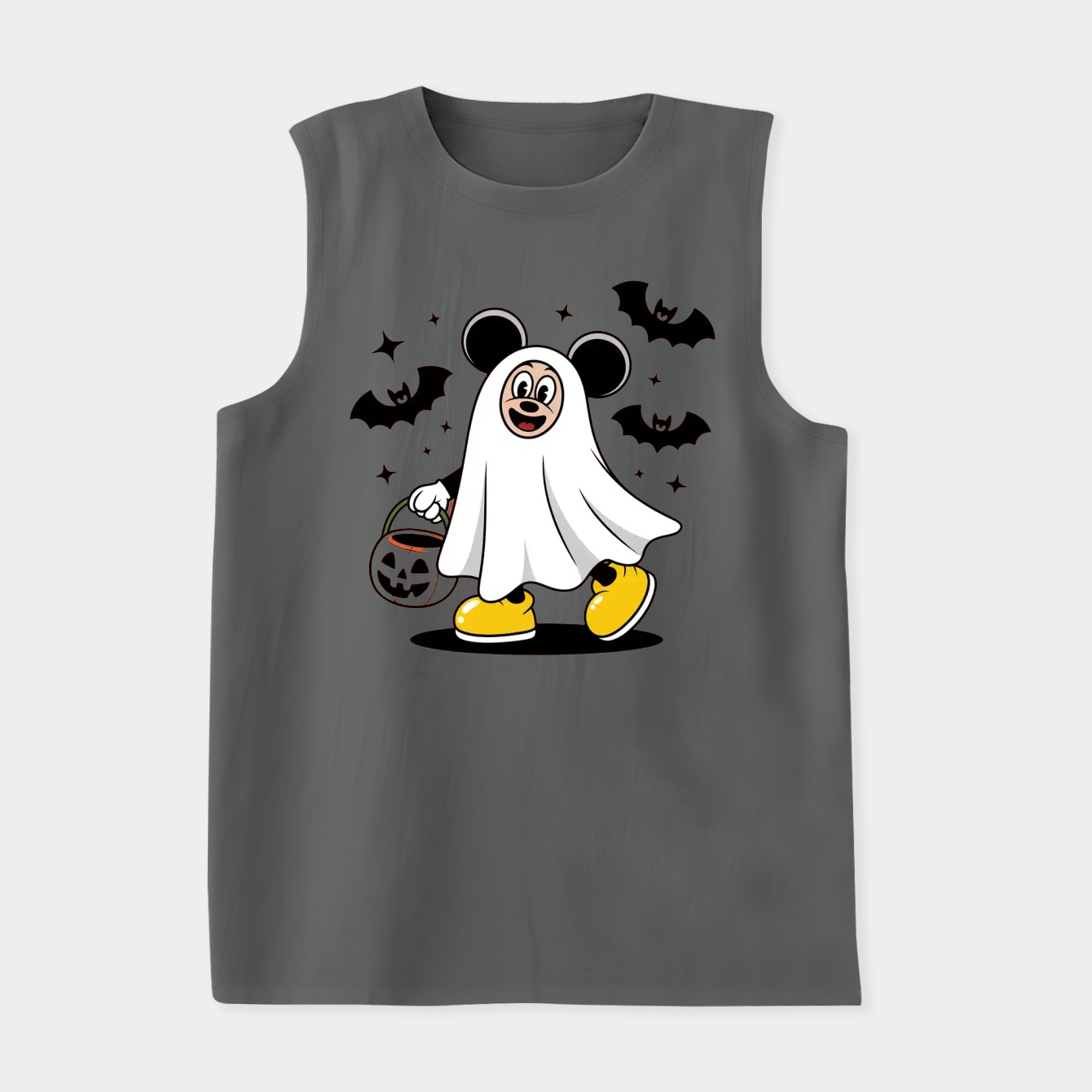 Mickey Mouse Spooky Ghost Mickey Women's Soft Tank Top