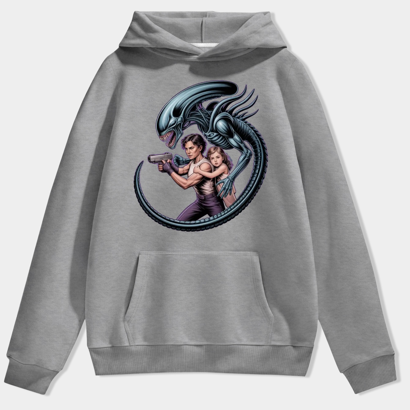 Ripley vs Alien Queen Men's Hoodie