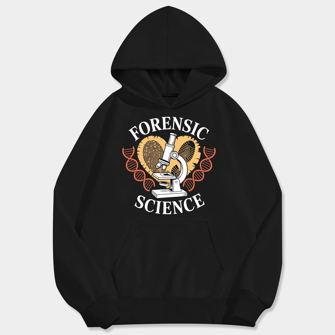 FORENSIC SCIENCE Crime Men's Big & Tall Hoodie