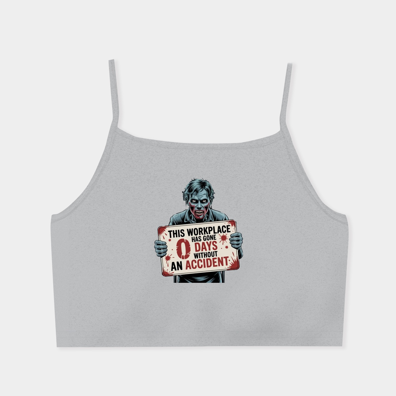 Zero Days Without Accident Women's  Spaghetti Strap Tank Top