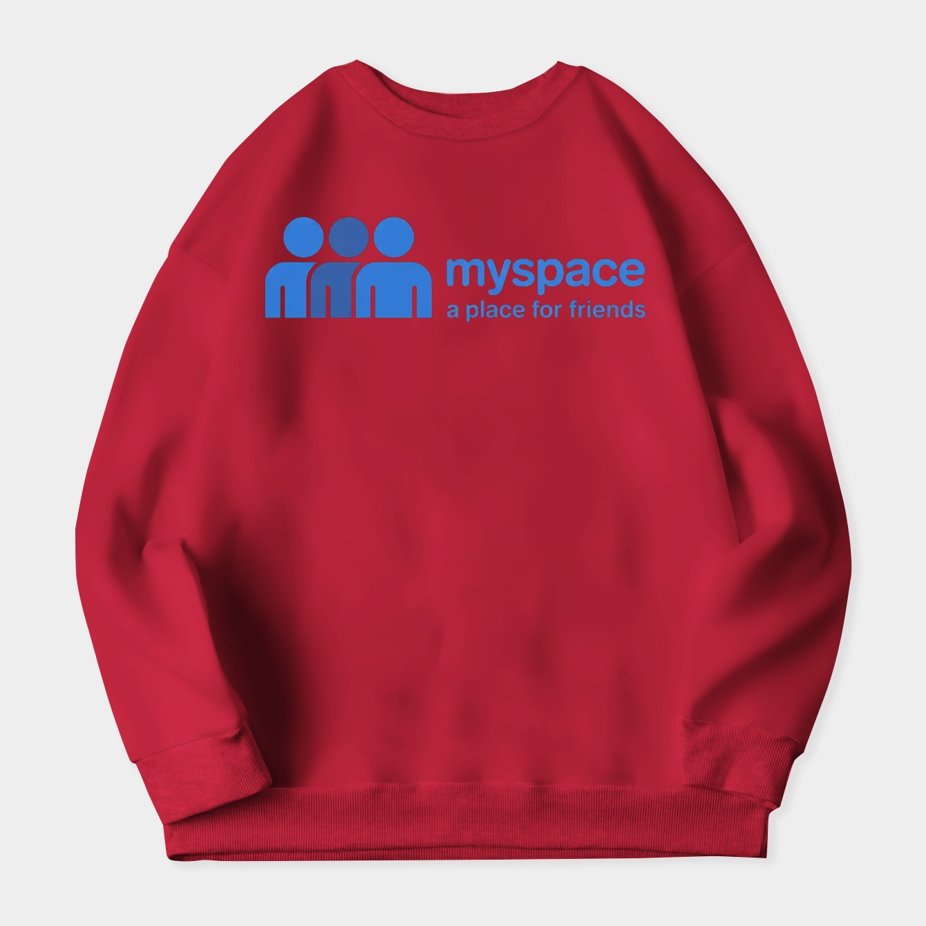 Myspace Logo white Women's Plus Size Sweatshirt