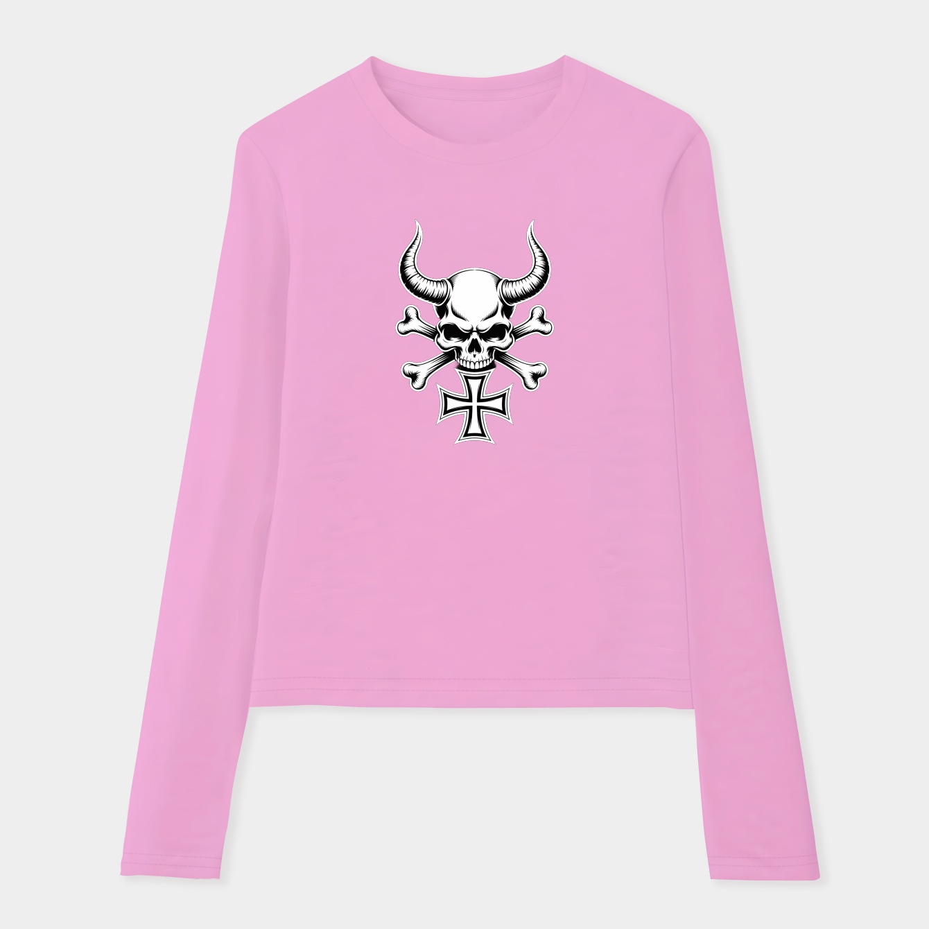 Danzig Skull Cross Emblem Women's Soft Long Sleeve T-Shirt