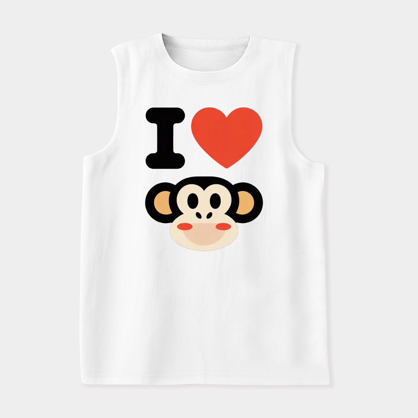 I Heart Monkey Women's Soft Tank Top