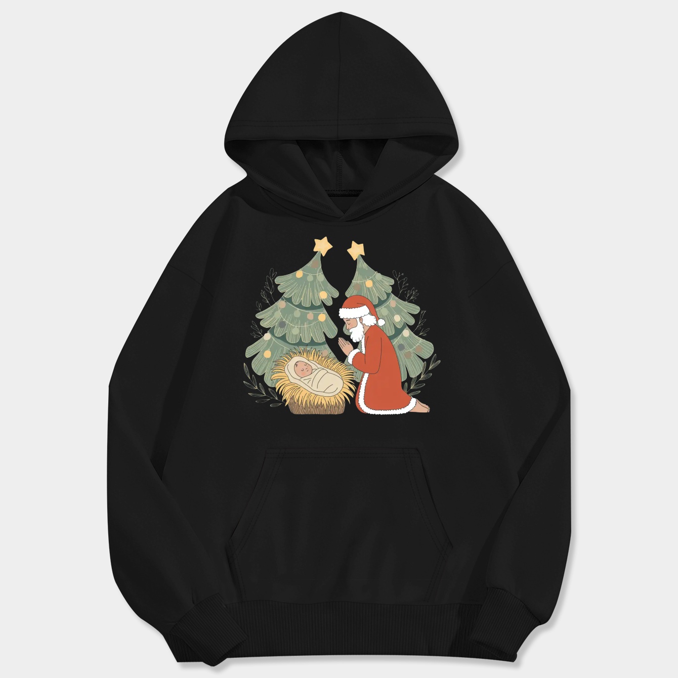 Soft Nativity Inspired Christmas Scene Peaceful Winter Holiday