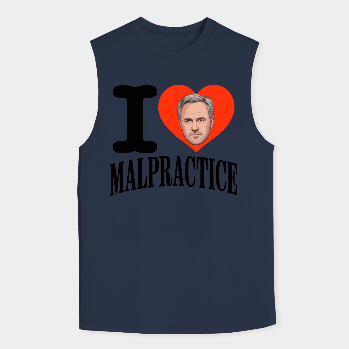 Dr House MD Show Malpractice Meme Funny Men's Big & Tall Tank Top