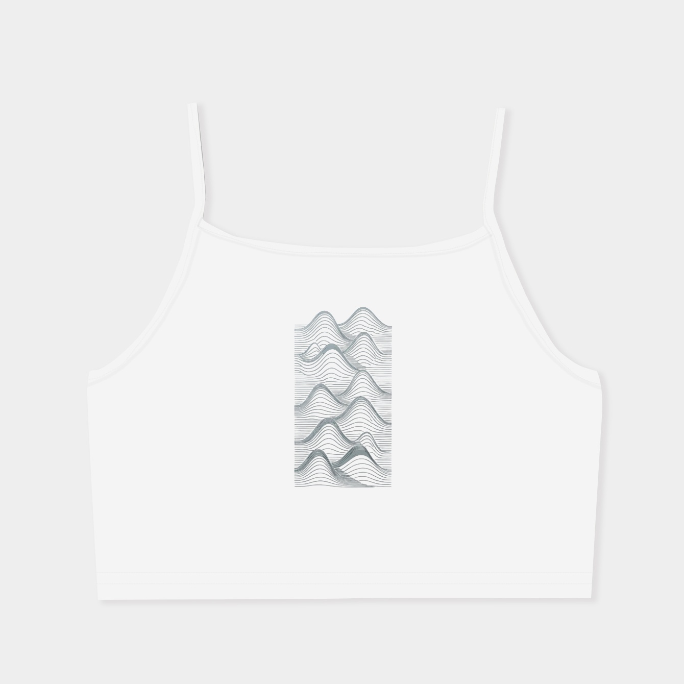 Silver Unknown Pleasures Women's Spaghetti Strap Tank Top