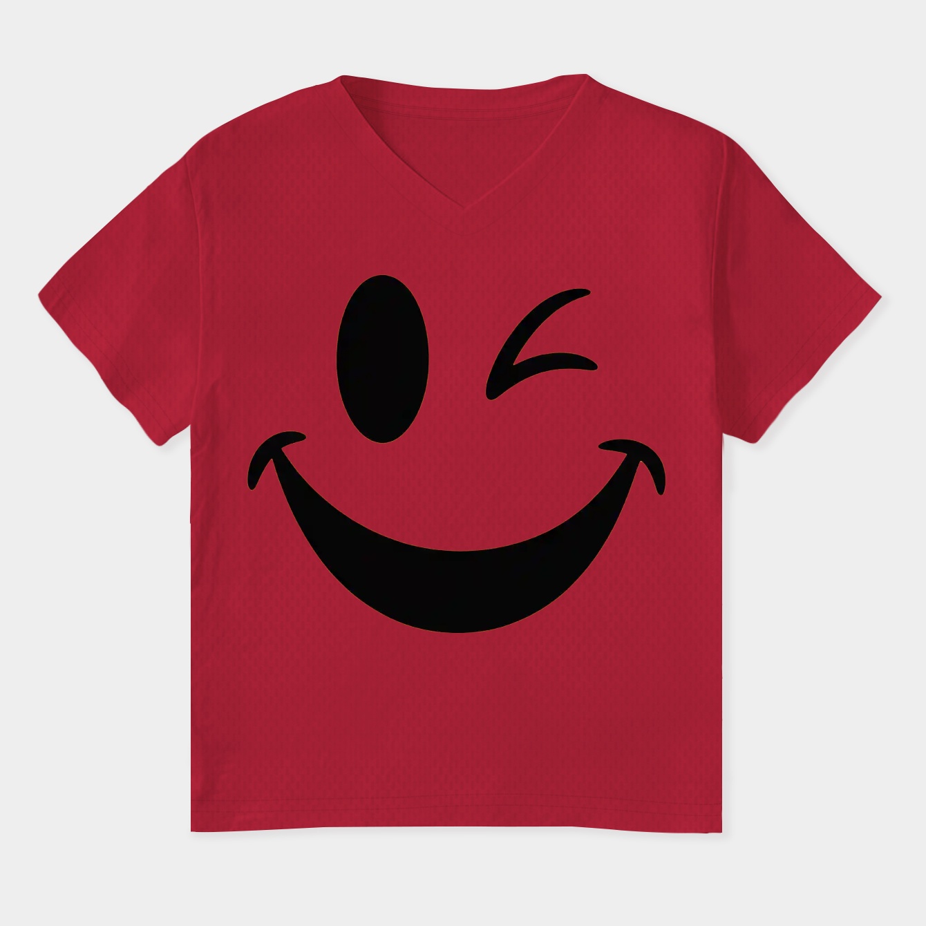 Wink smiley face Women's Plus Size V-Neck T-Shirt