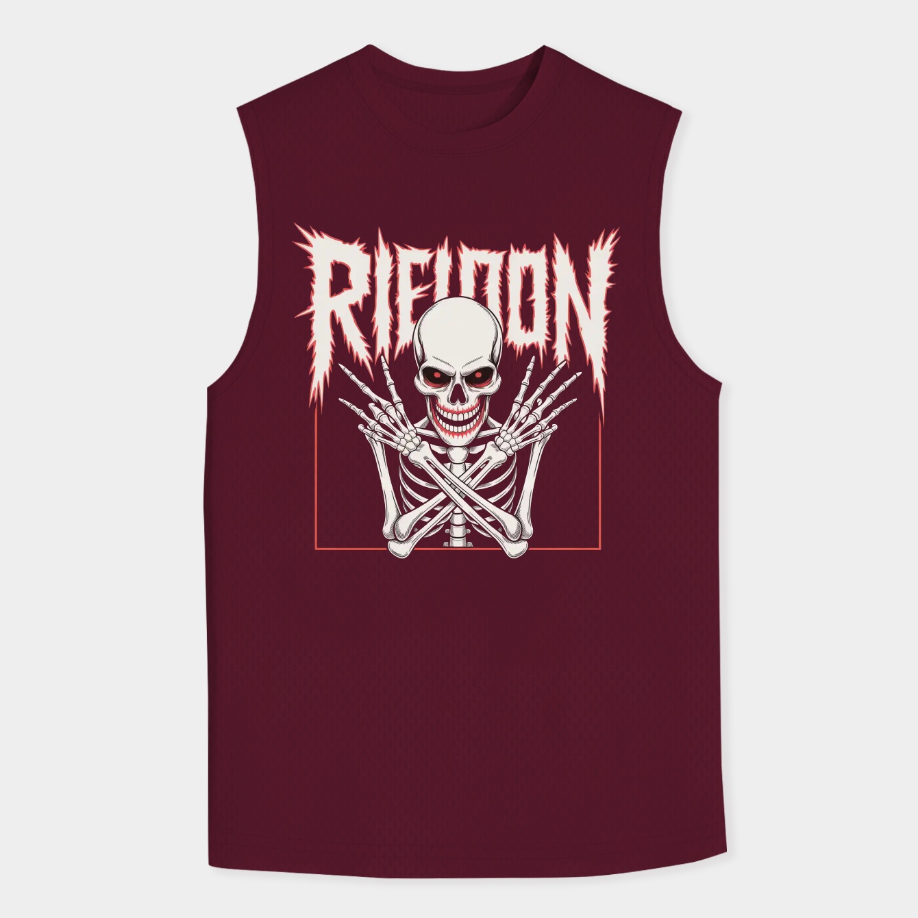 Miswitch Gothic Skeleton Design Men's Tank Top