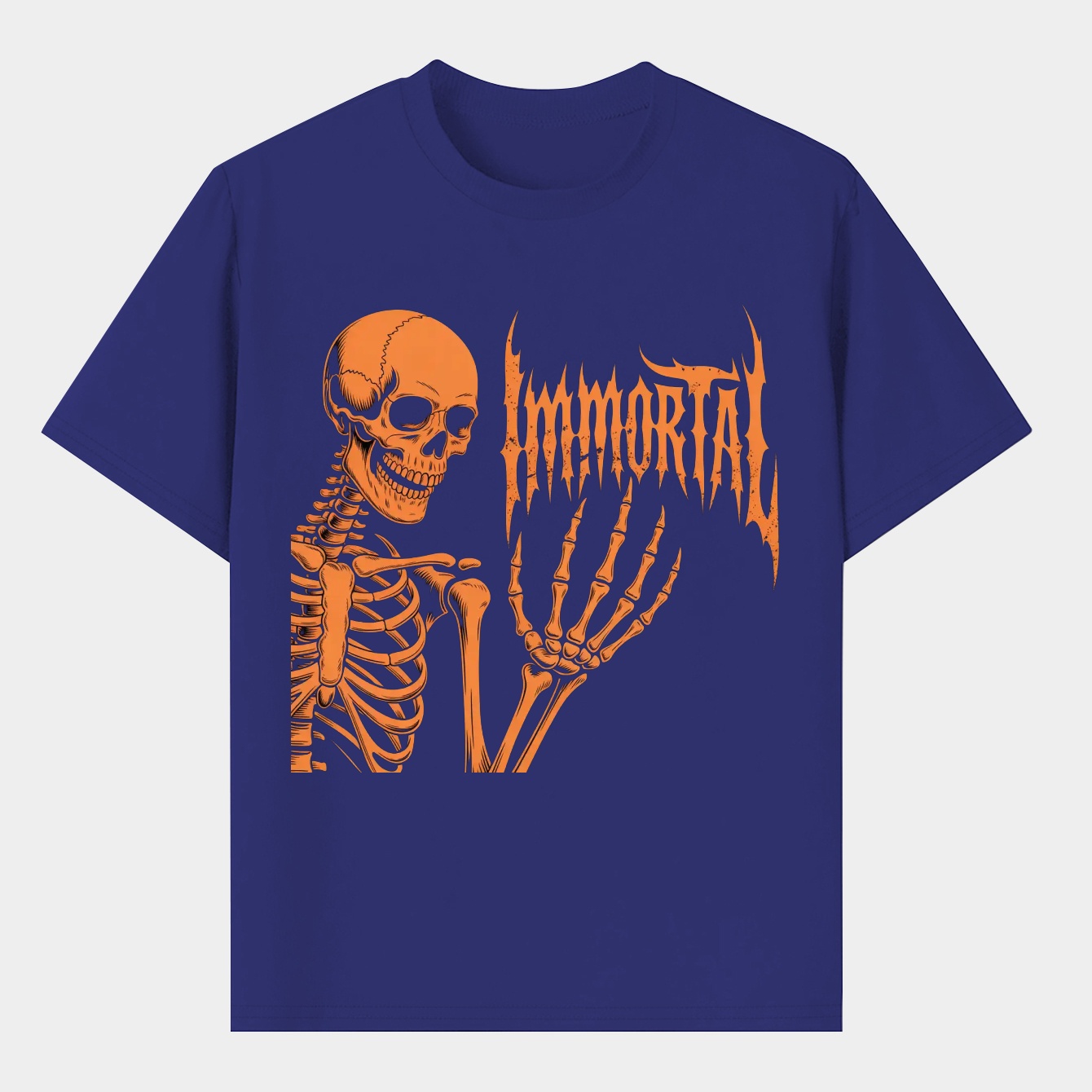Immortal Skeleton Gothic Design Men's T-Shirt