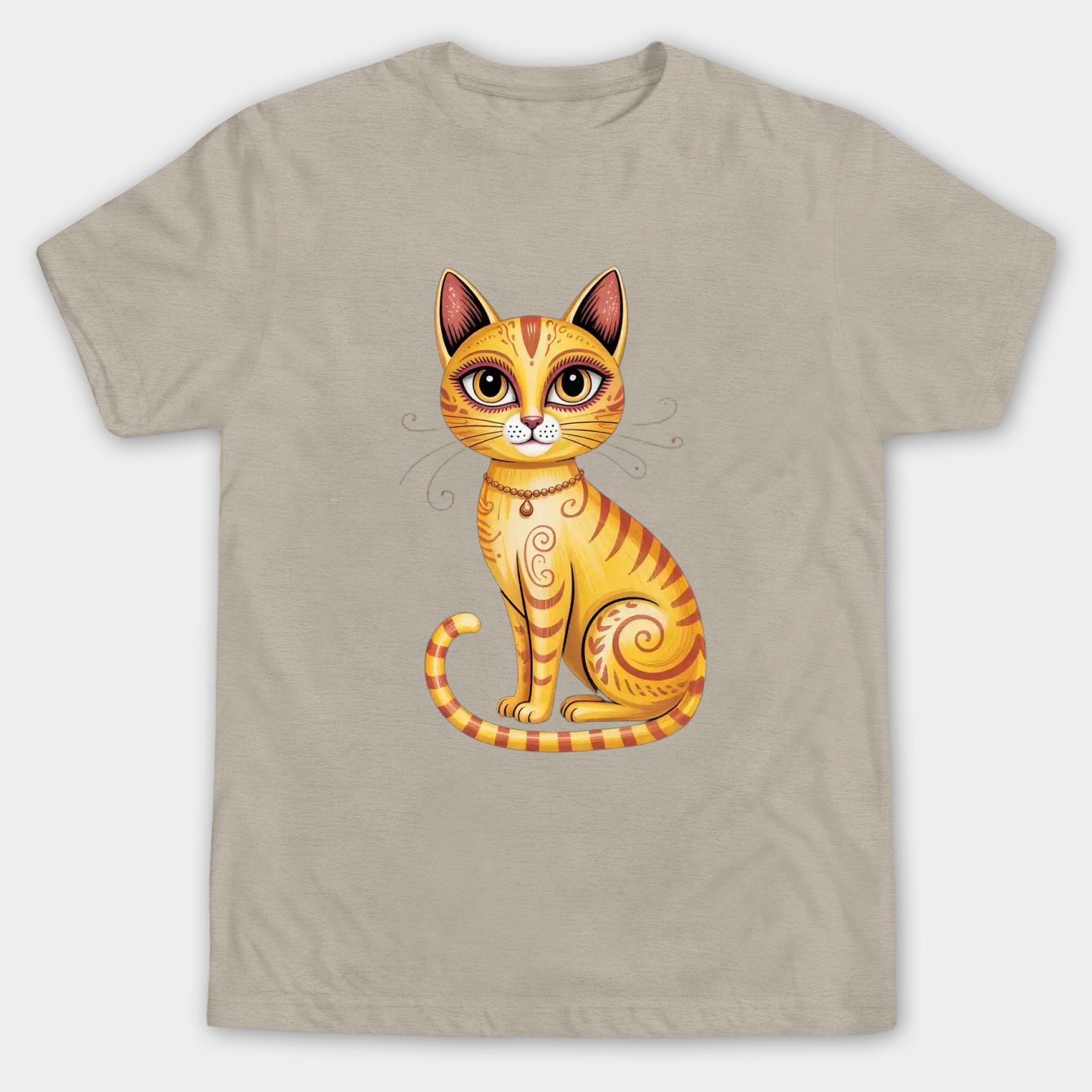 Yellow cat Men's Big & Tall T-shirt