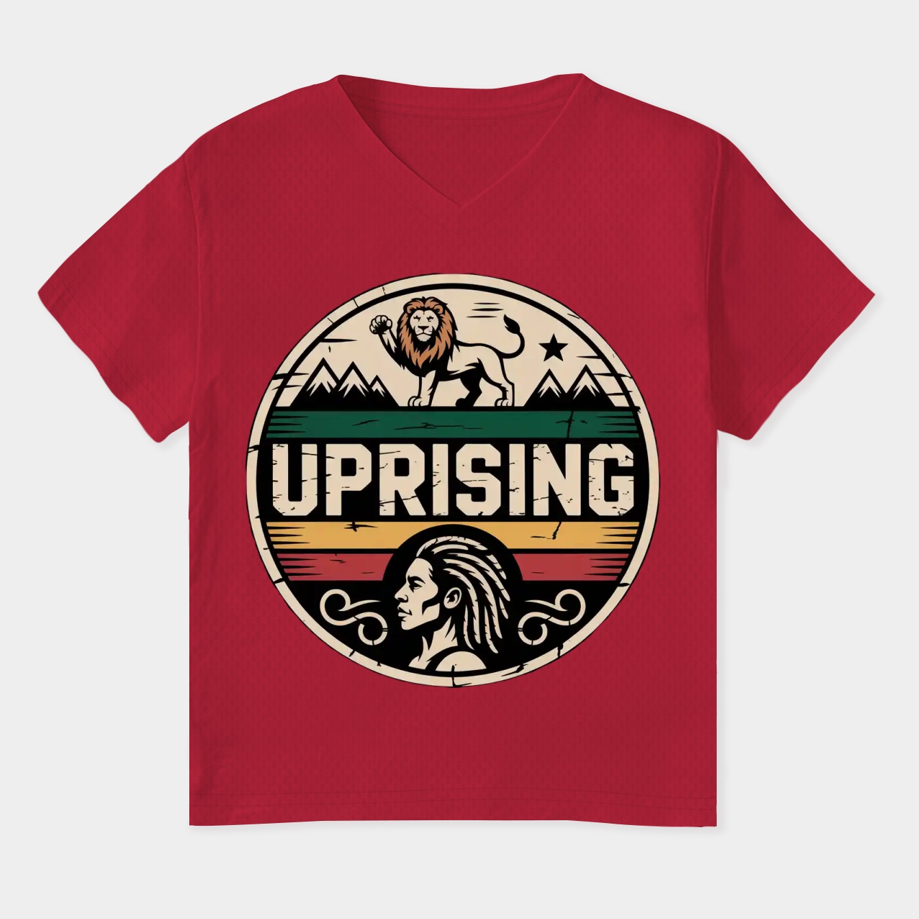 Uprising Ras Women's Plus Size V-Neck T-Shirt