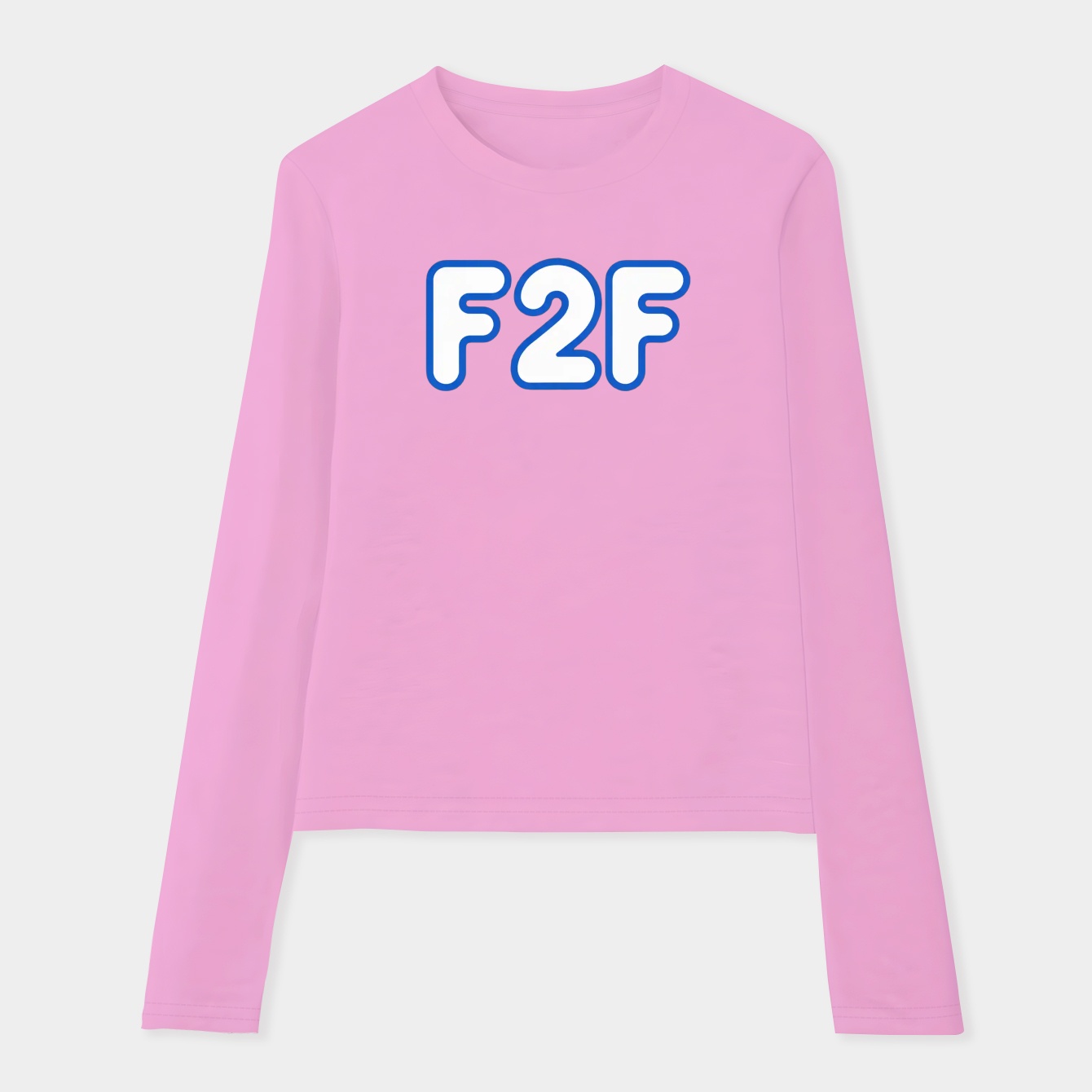 f2f (blue) Women's Soft Long Sleeve T-Shirt