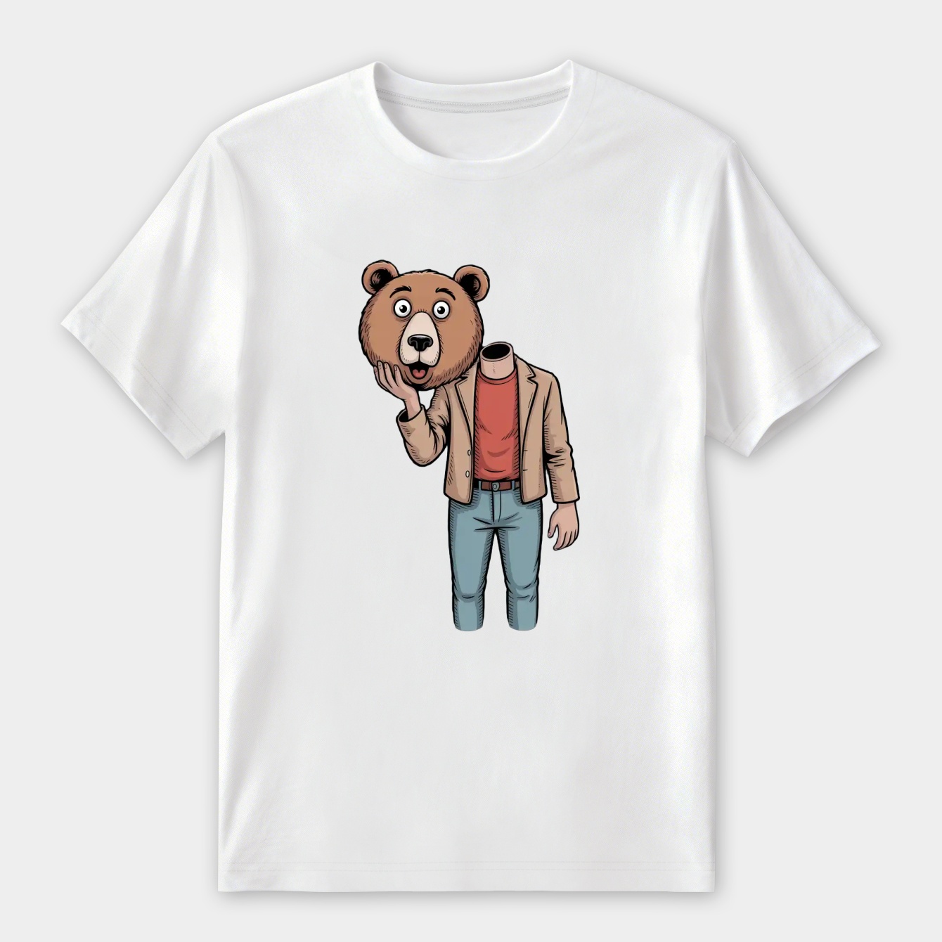 dropout bear face character Women's Premium Soft T-Shirt