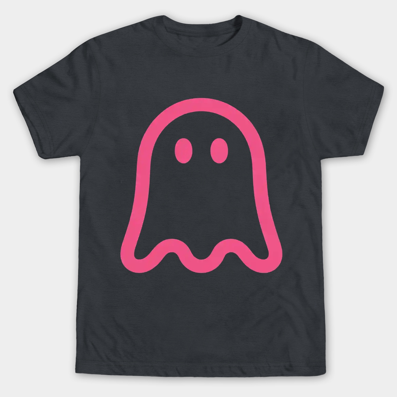 Pink Opaque Ghost Tattoo Men's Big & Tall T-shirt