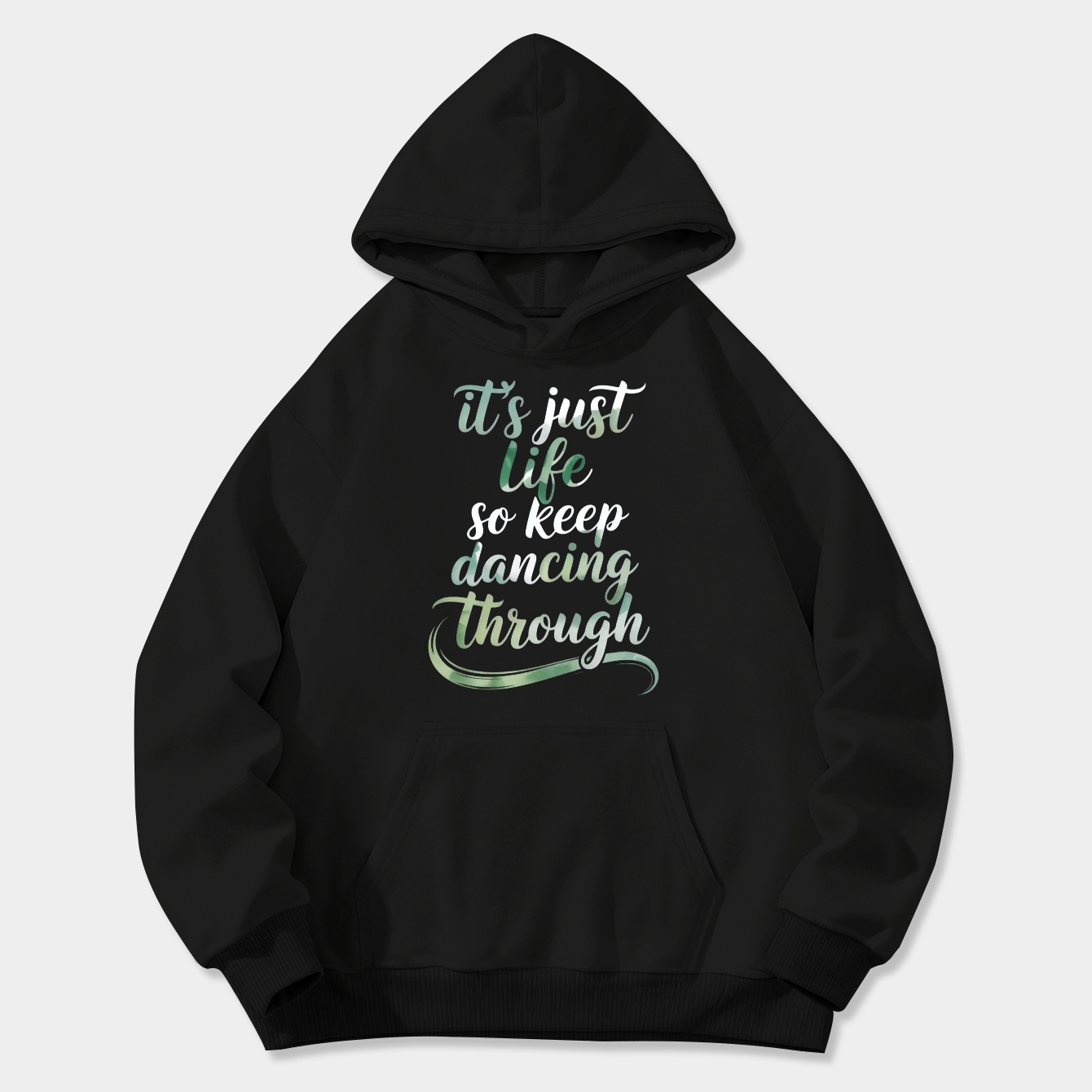 Just Keep Dancing Through Life Women's Plus Size Hoodie