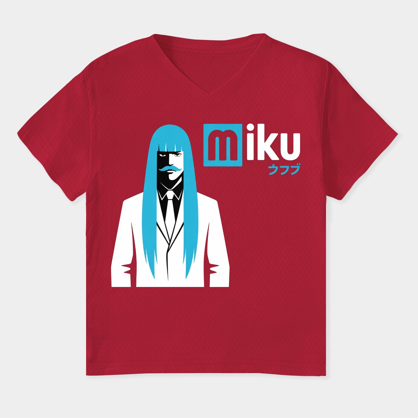 Funny Miku MD Women's Plus Size V-Neck T-Shirt