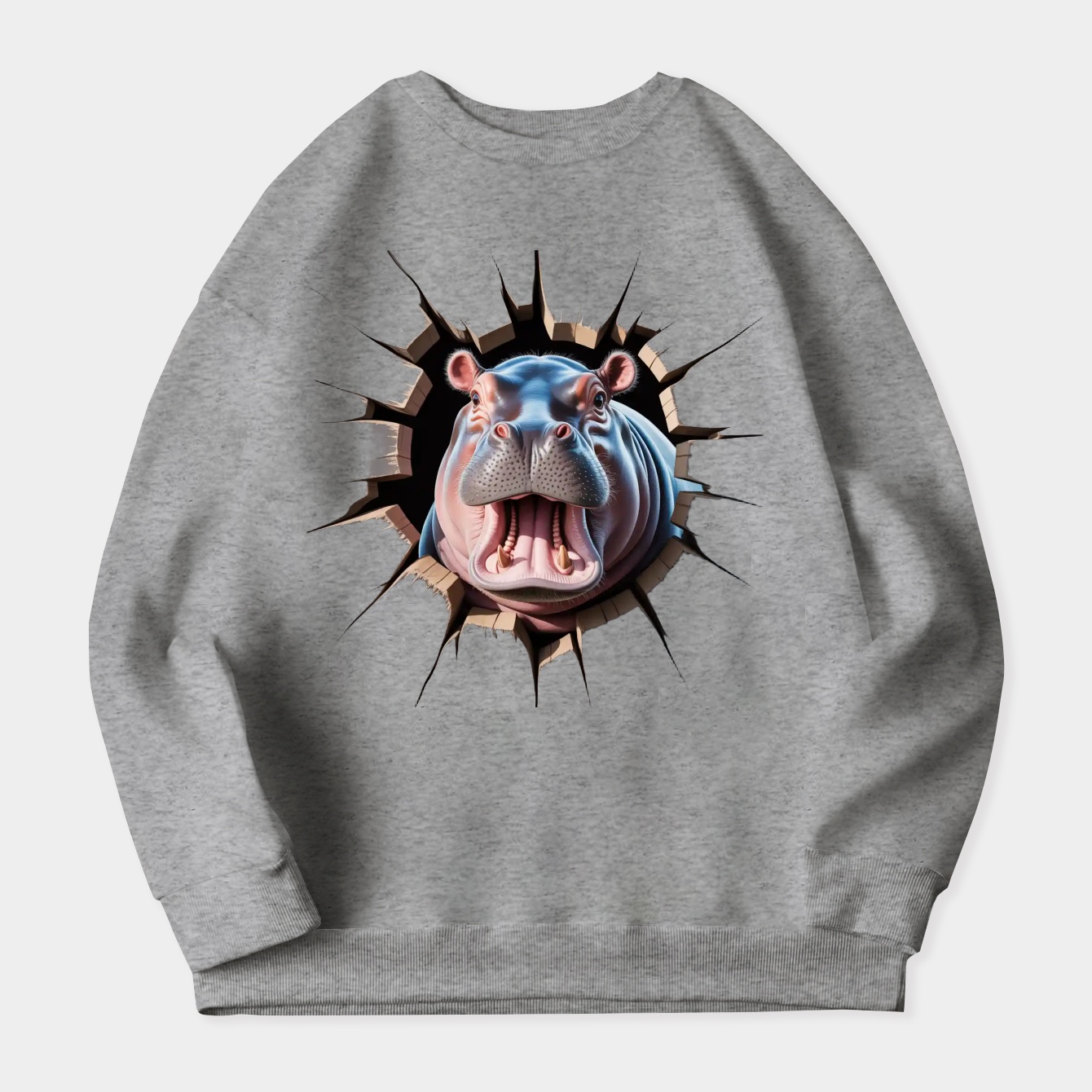 Moodeng Women's Plus Size Sweatshirt