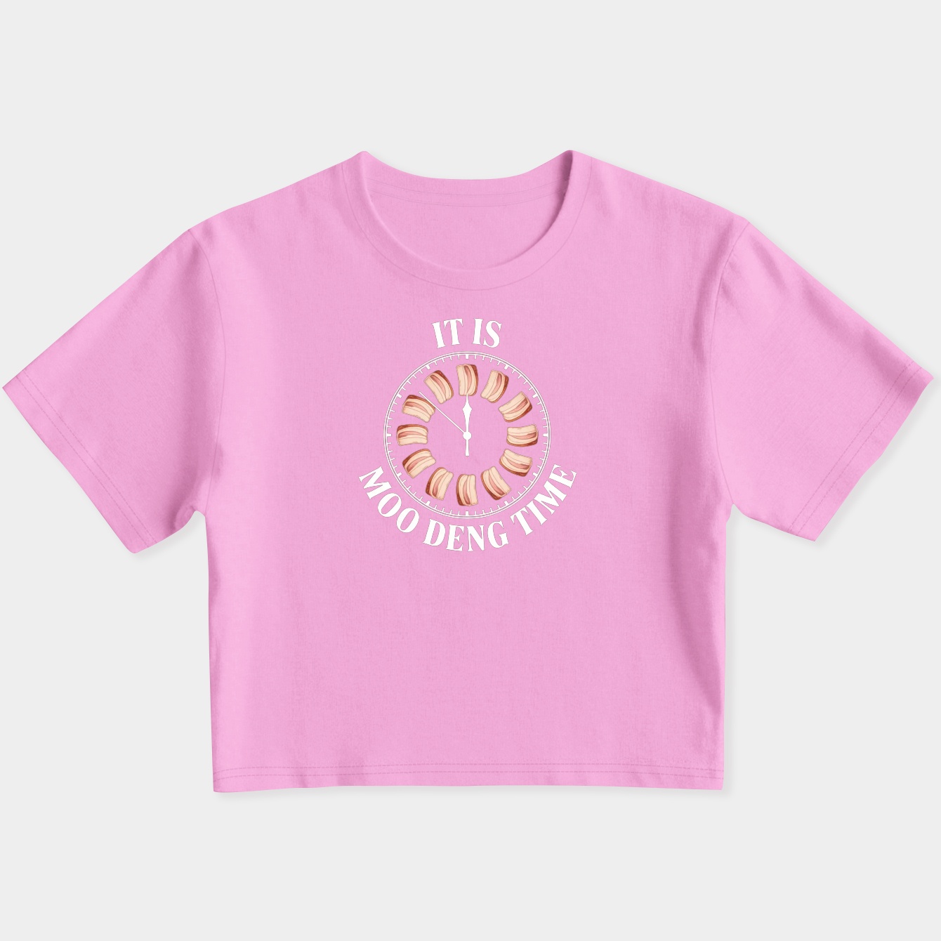 moo deng timeeeee Women's Slim Fit Baby Tee