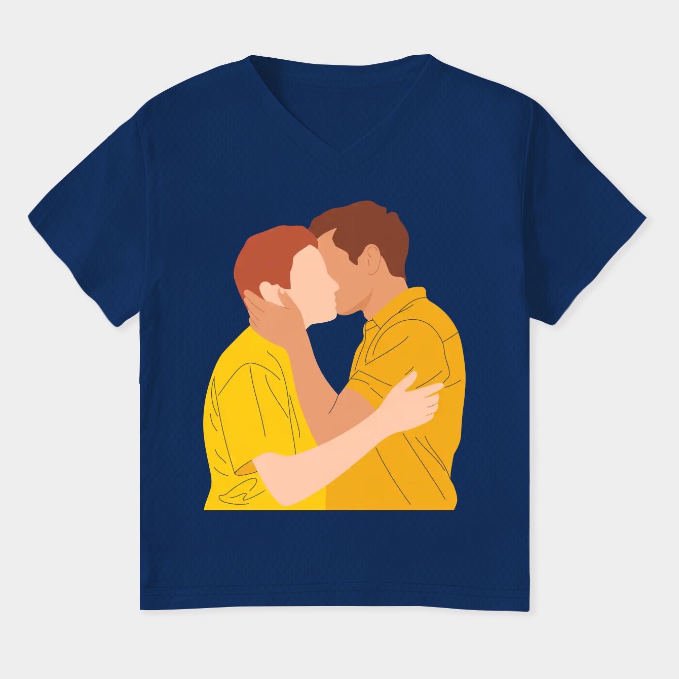 Ian and mickey Women's Plus Size V-Neck T-Shirt