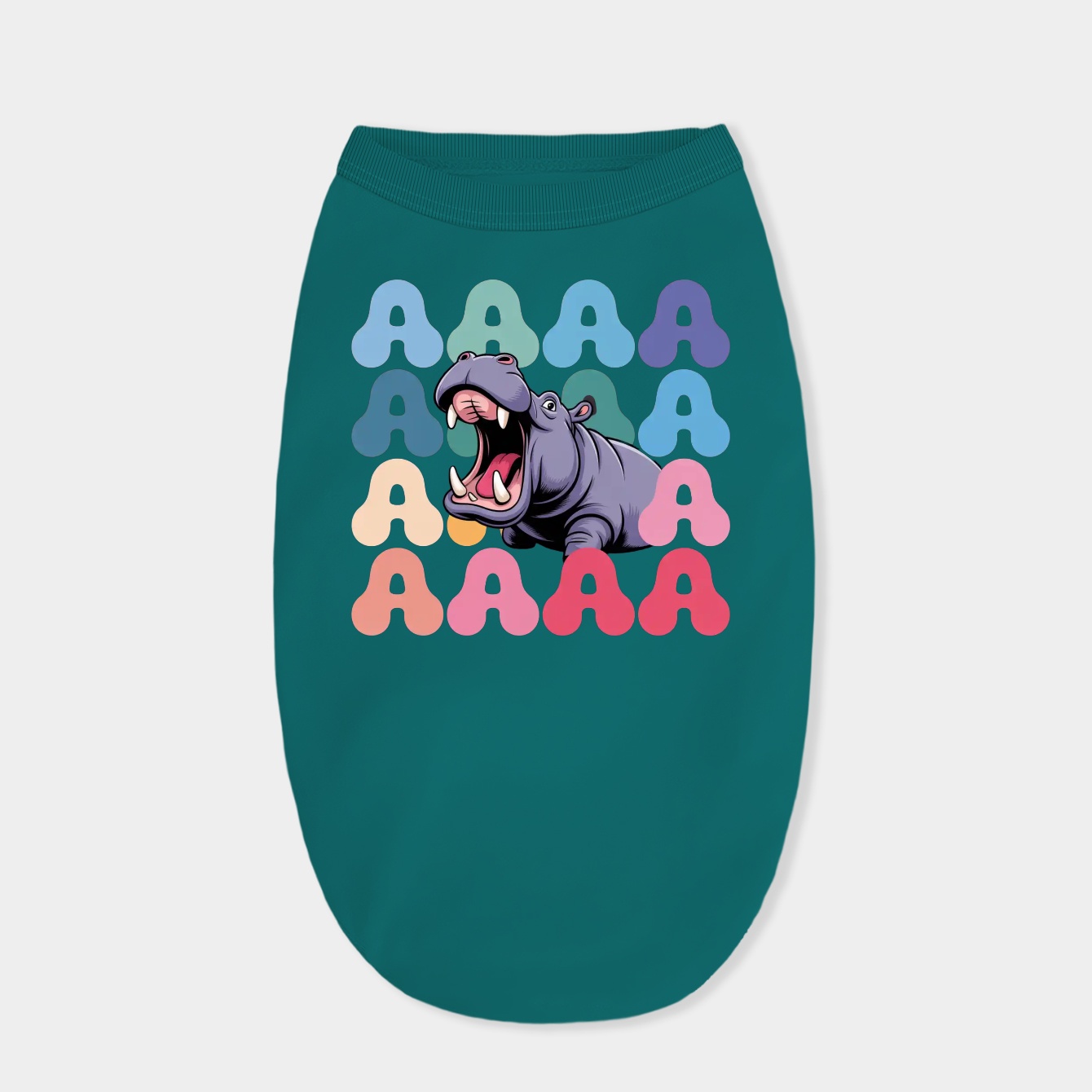 Screaming Hippo Dog Shirt