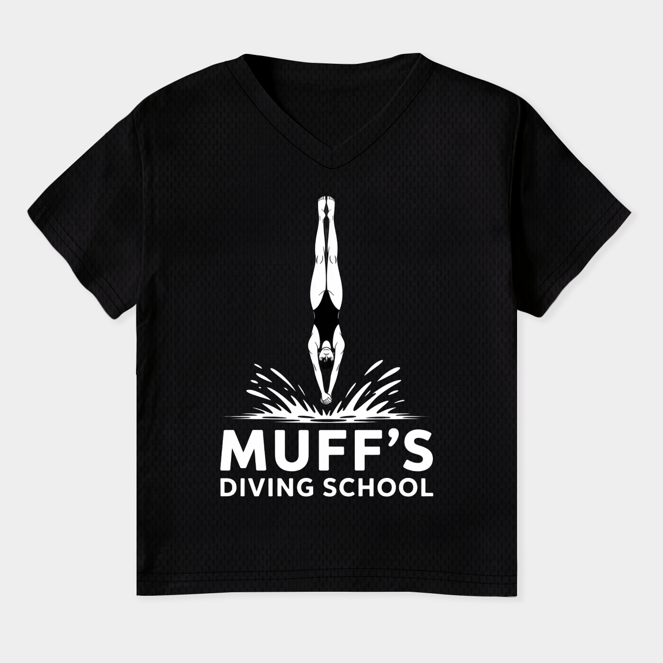 Muff's Diving School Women's Plus Size V-Neck T-Shirt