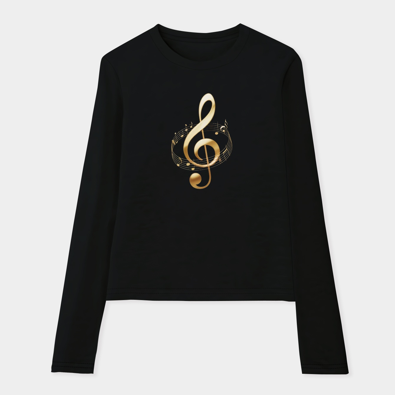 music notes Women's Soft Long Sleeve T-Shirt