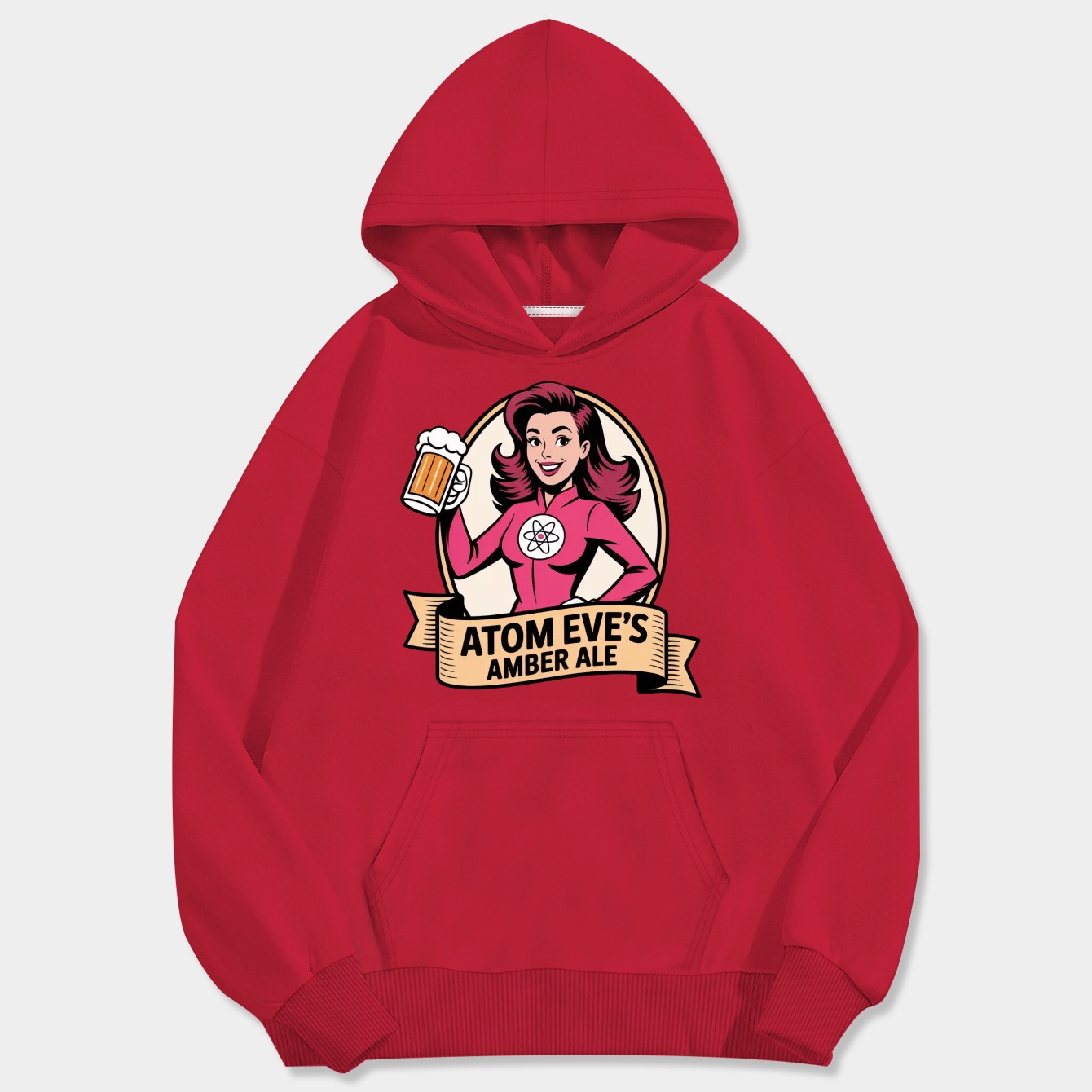 Atom Eve's Amber Ale Men's Big & Tall Hoodie