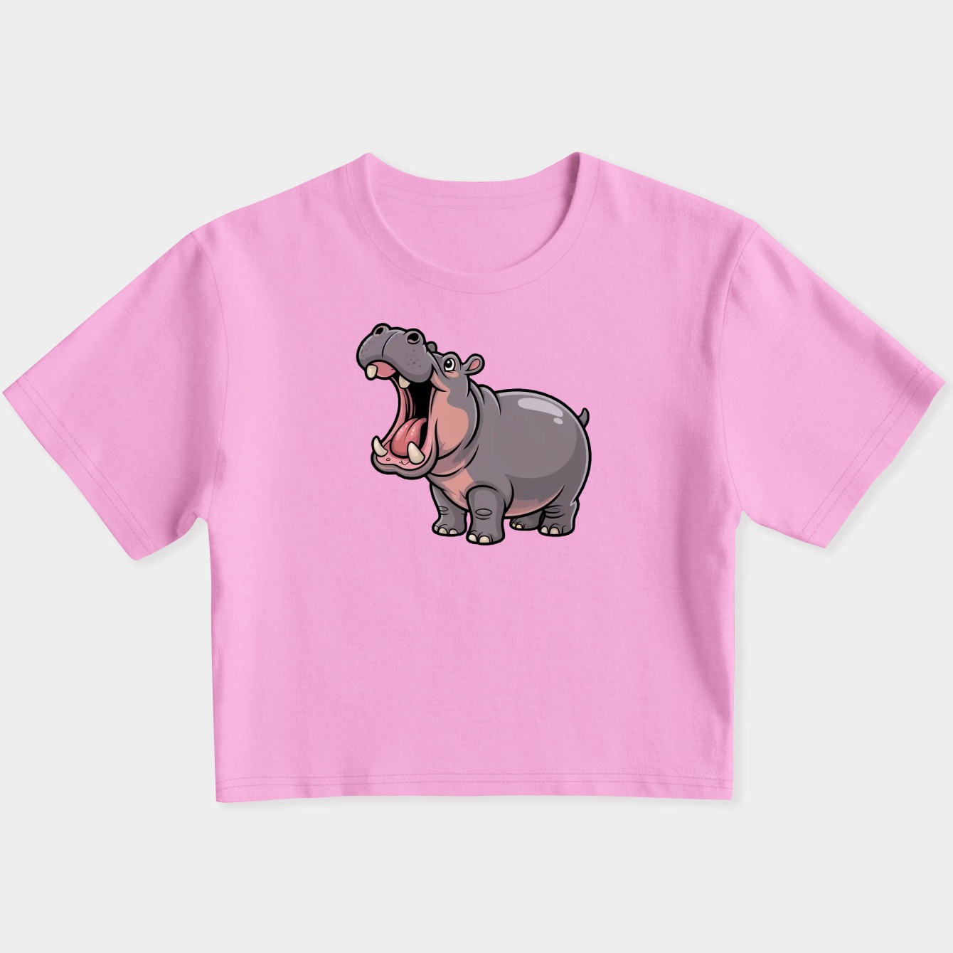 moo deng Women's Slim Fit Baby Tee