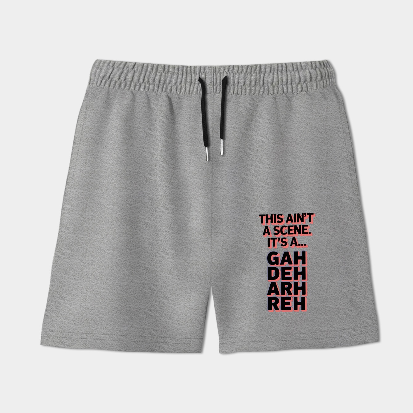 Bold text with distorted letters