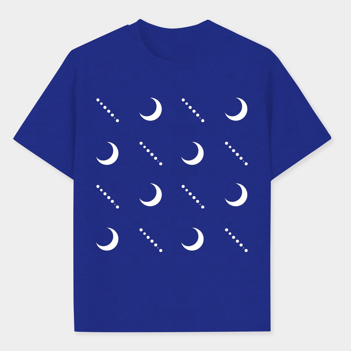 MOON Pattern Minimalist Design Men's Performance Athletic T-Shirt