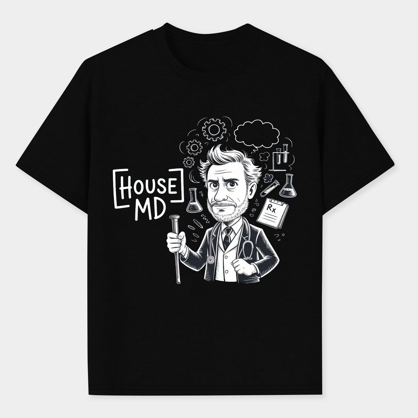 House M D Men's Performance Athletic T-Shirt