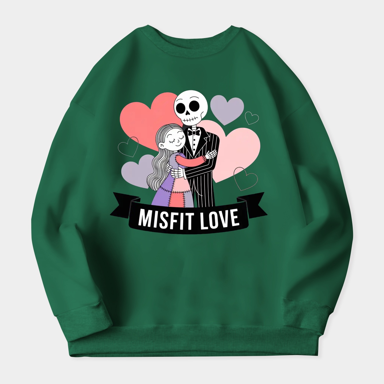 The Nightmare Before Christmas Jack & Sally Misfit Love Hearts
