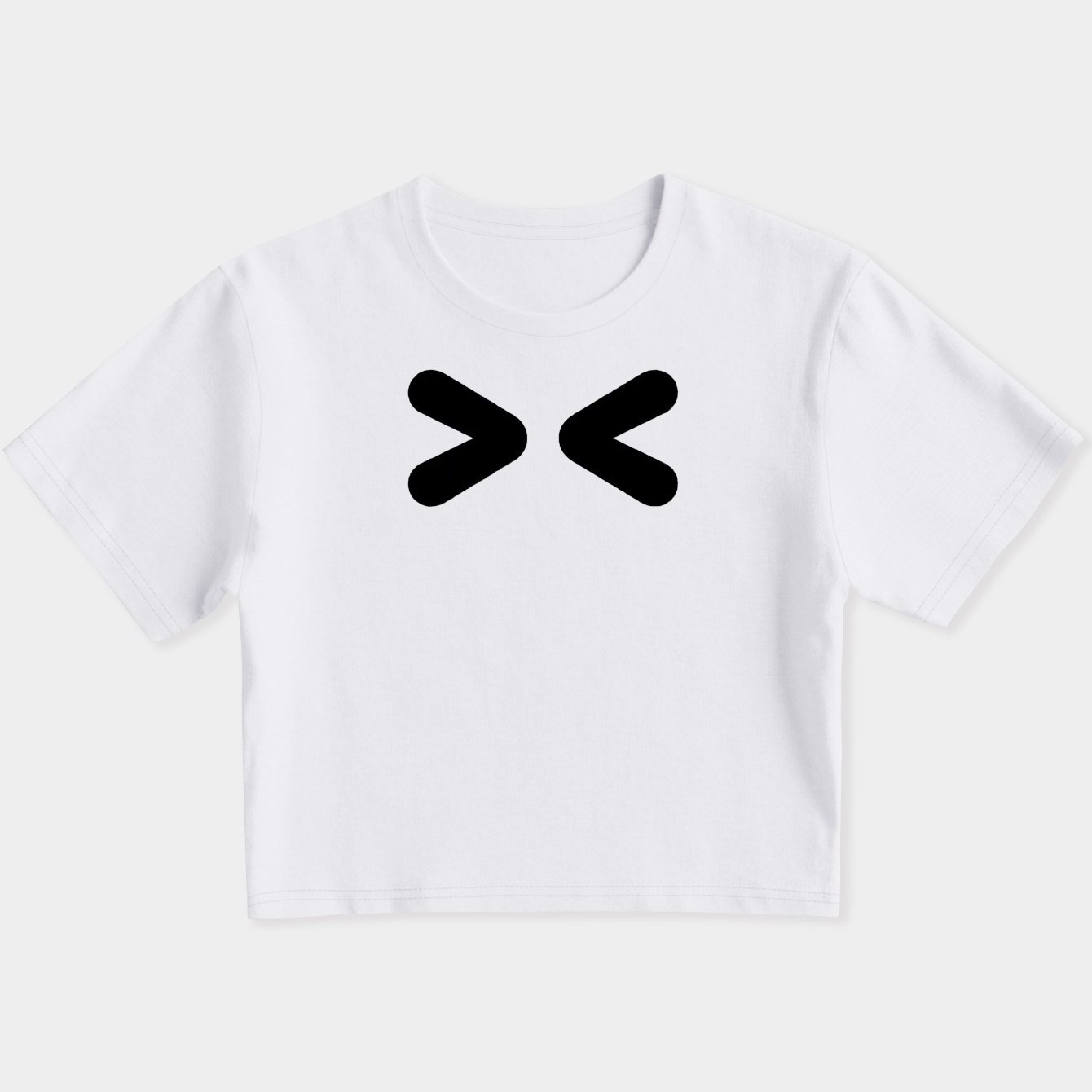 > < Laughing face Women's Slim Fit Baby Tee