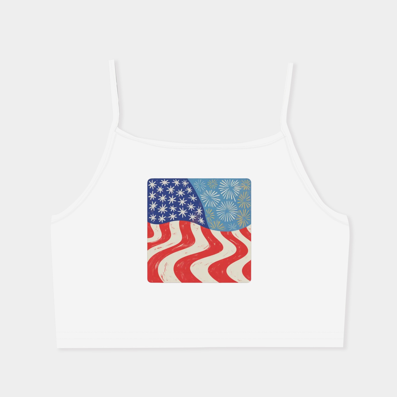 Freedom Waves Women's  Spaghetti Strap Tank Top