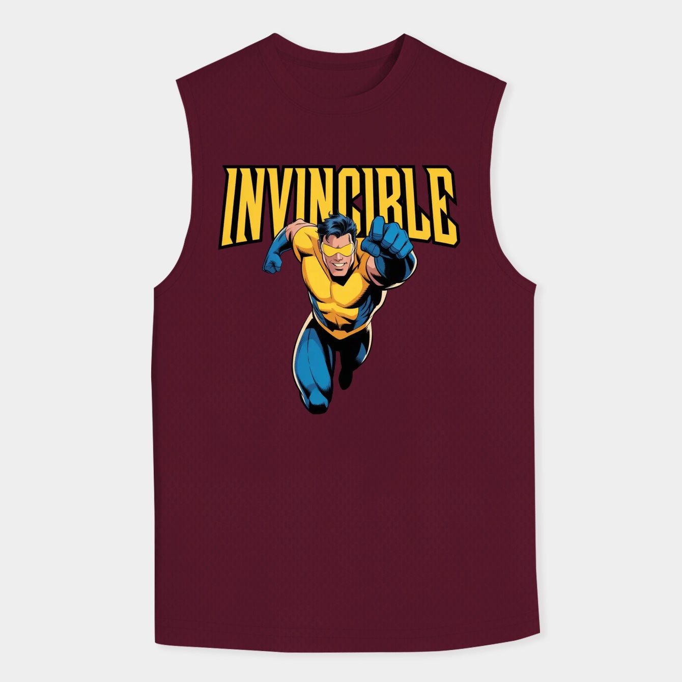 superhero invincible comic style Men's Big & Tall Tank Top