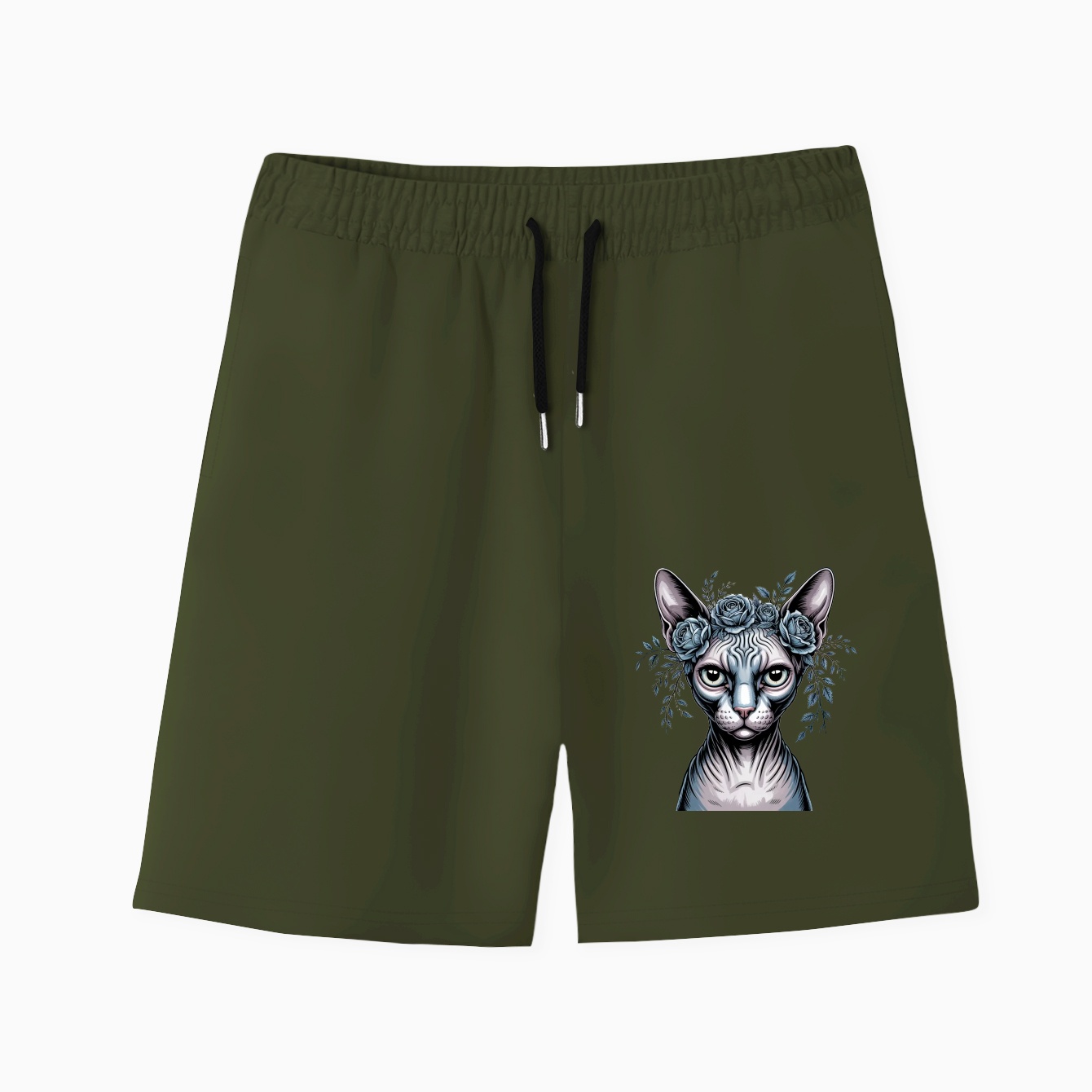 Spooky Sphynx Men's Quick-Dry Athletic Shorts