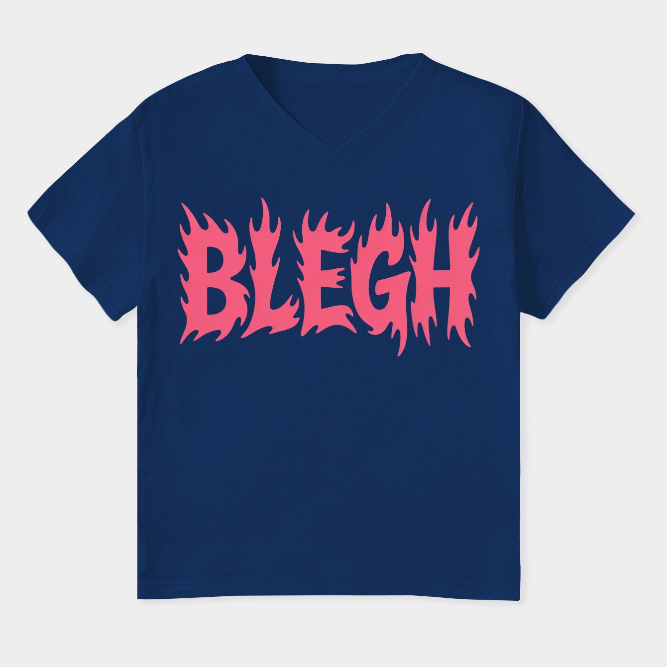 Double Pink Blegh Women's Plus Size V-Neck T-Shirt