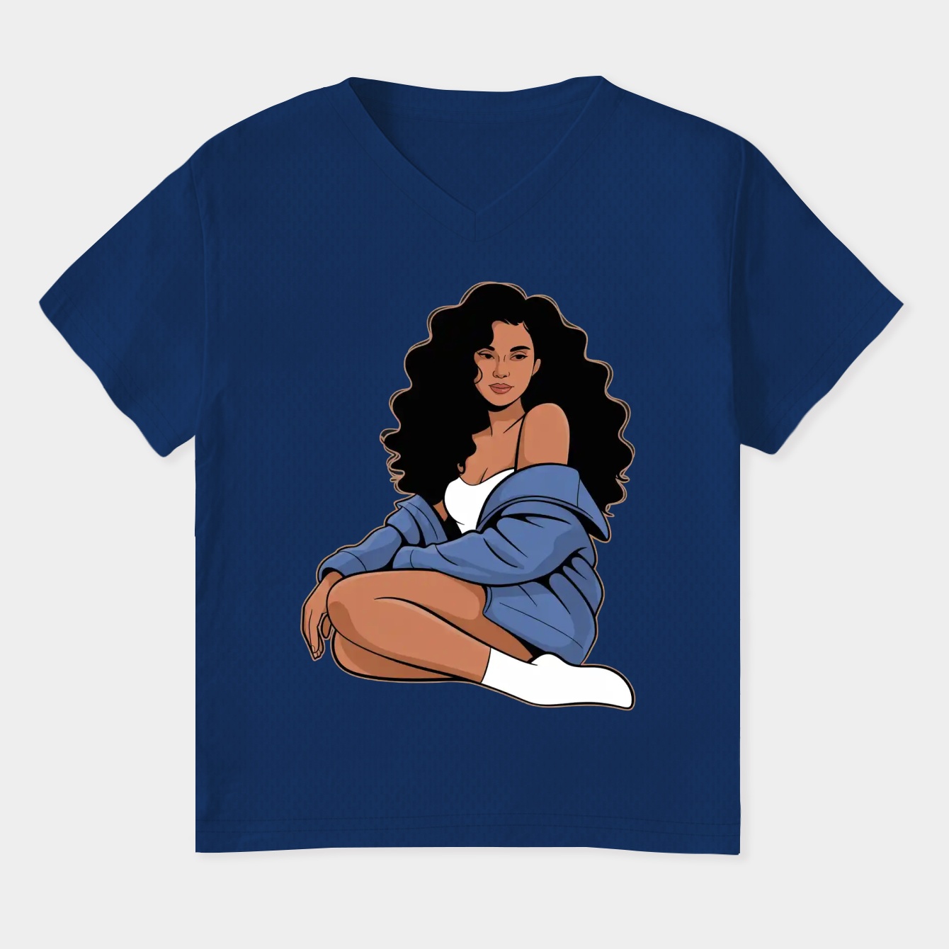 sza design Women's Plus Size V-Neck T-Shirt