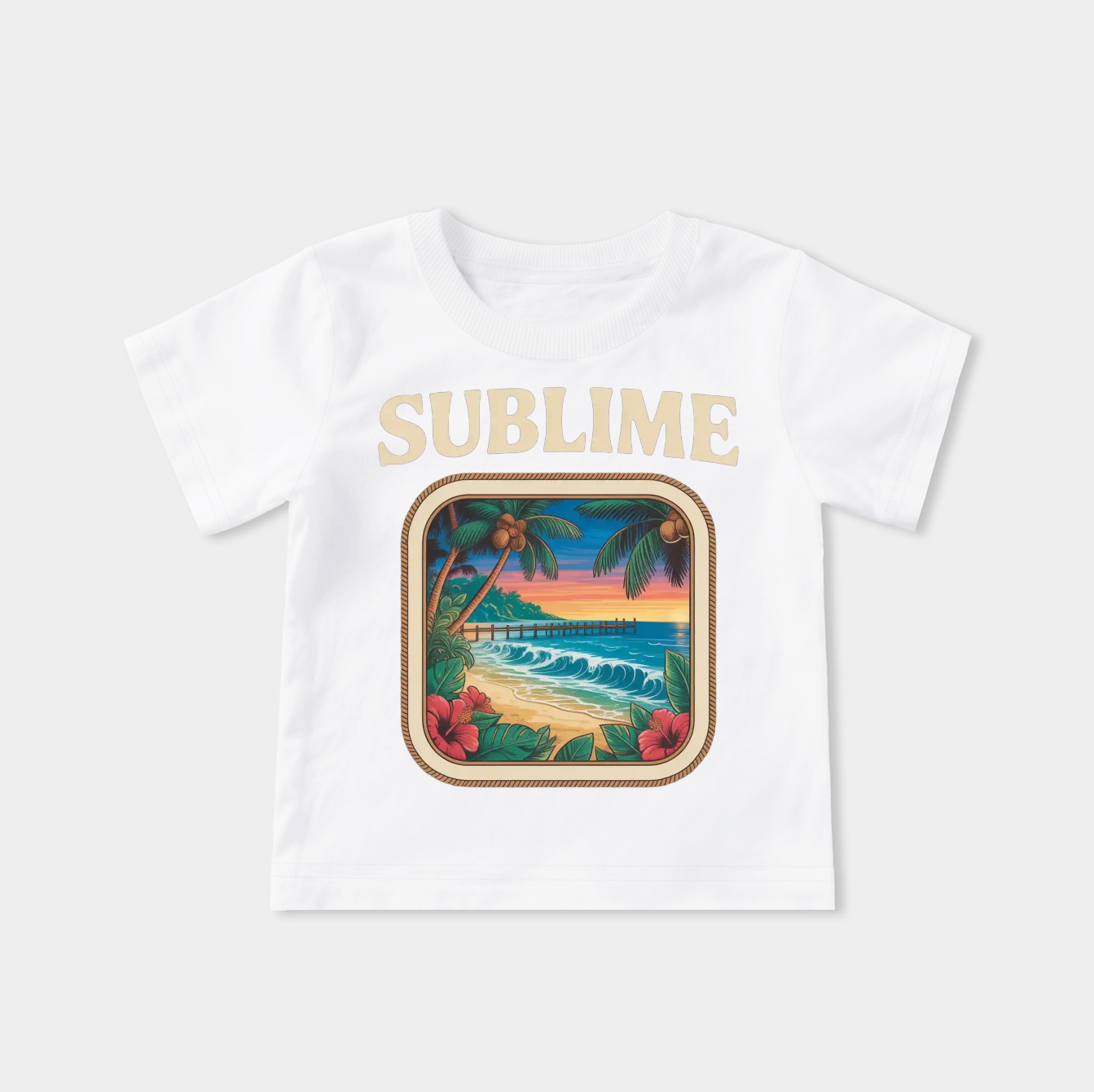 Cream Frame Long Beach Youth Classic T-Shirt