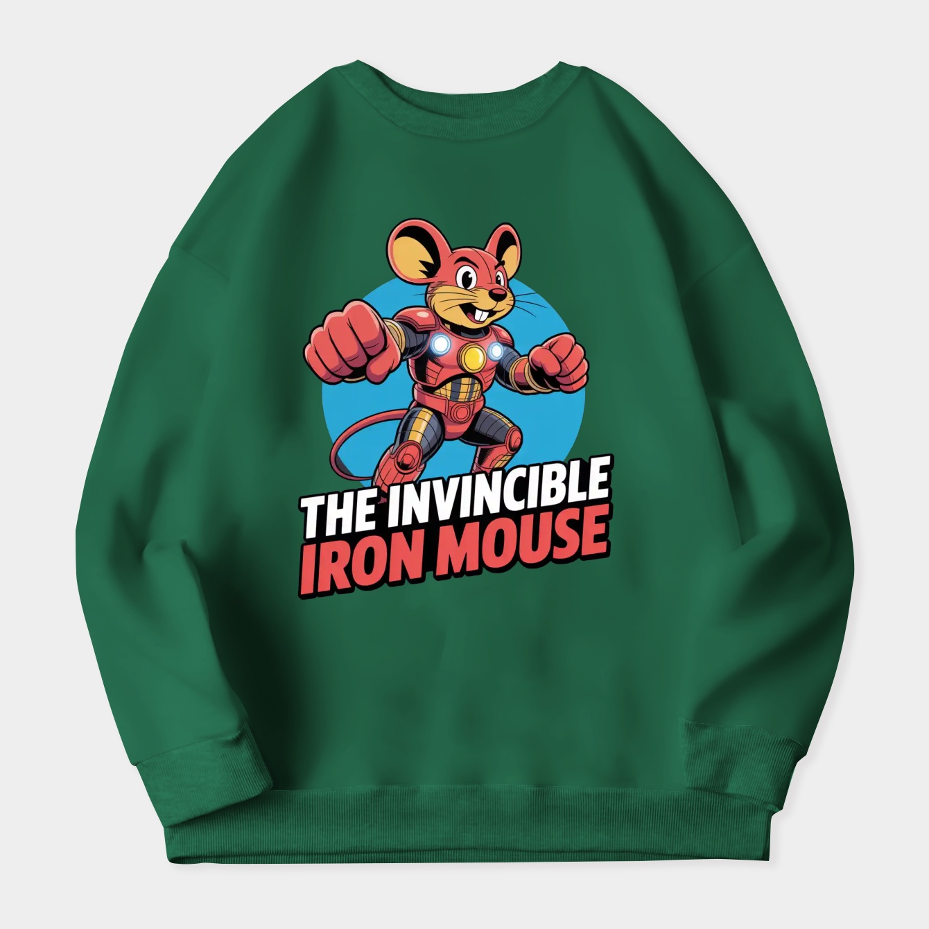 THE INVINCIBLE IRON MOUSE Women's Plus Size Sweatshirt