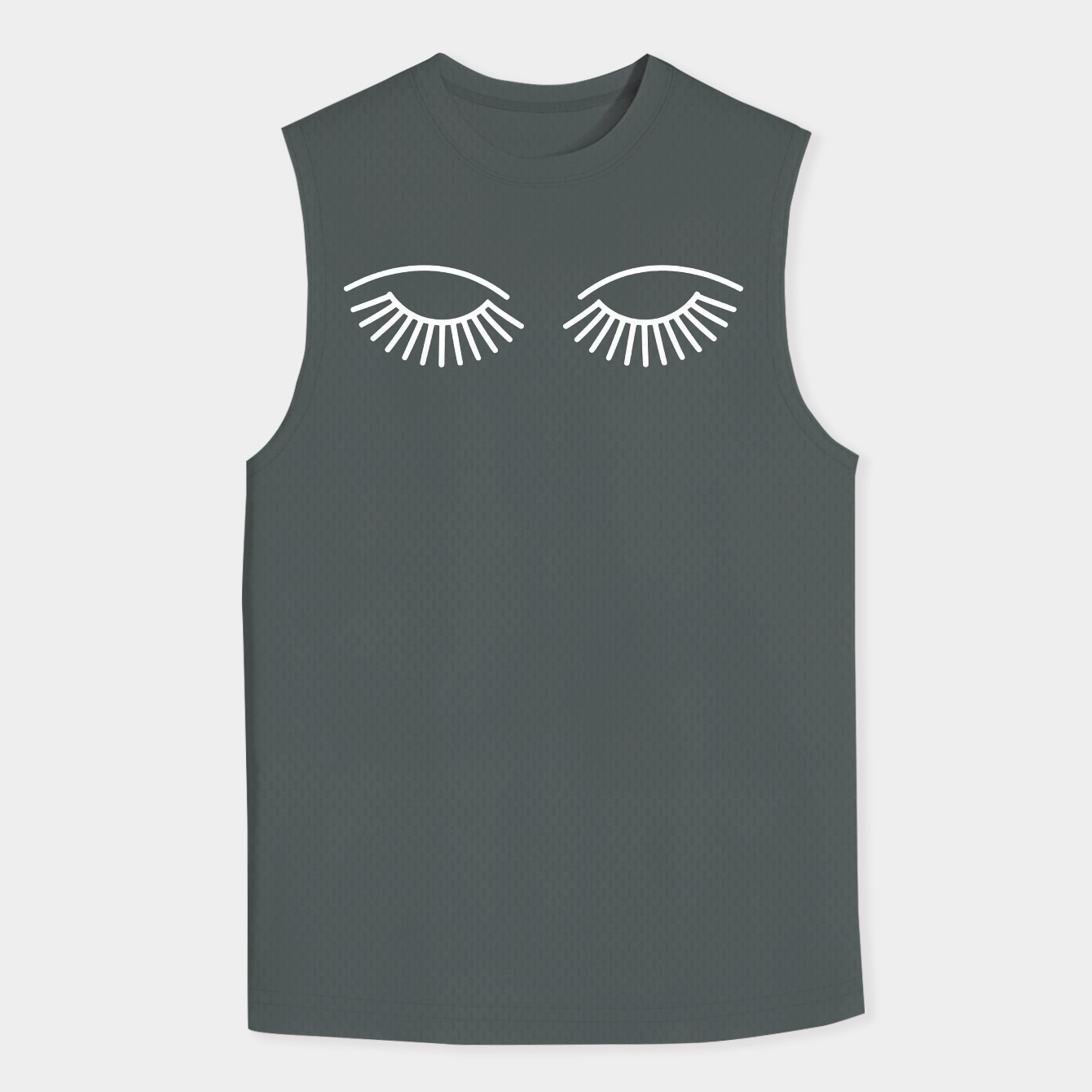Eye lashes looking down Men's Big & Tall Tank Top