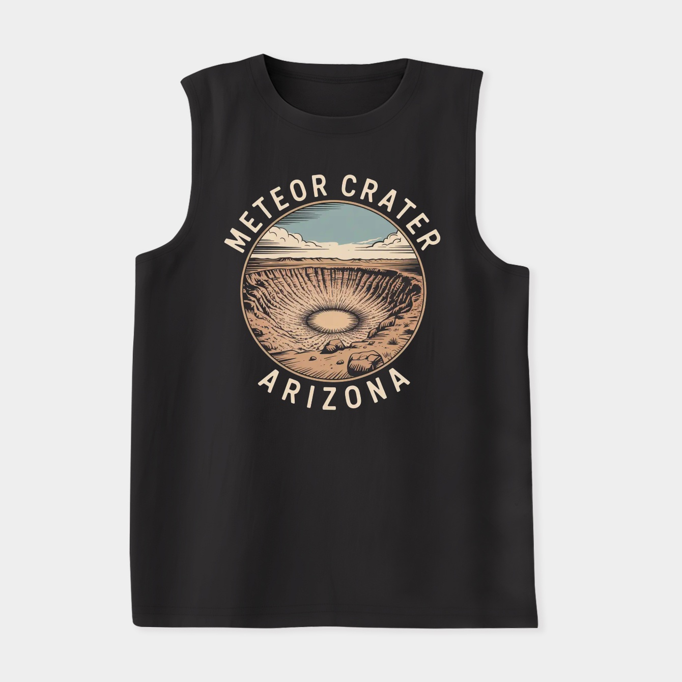 Meteor Crater Arizona Scene